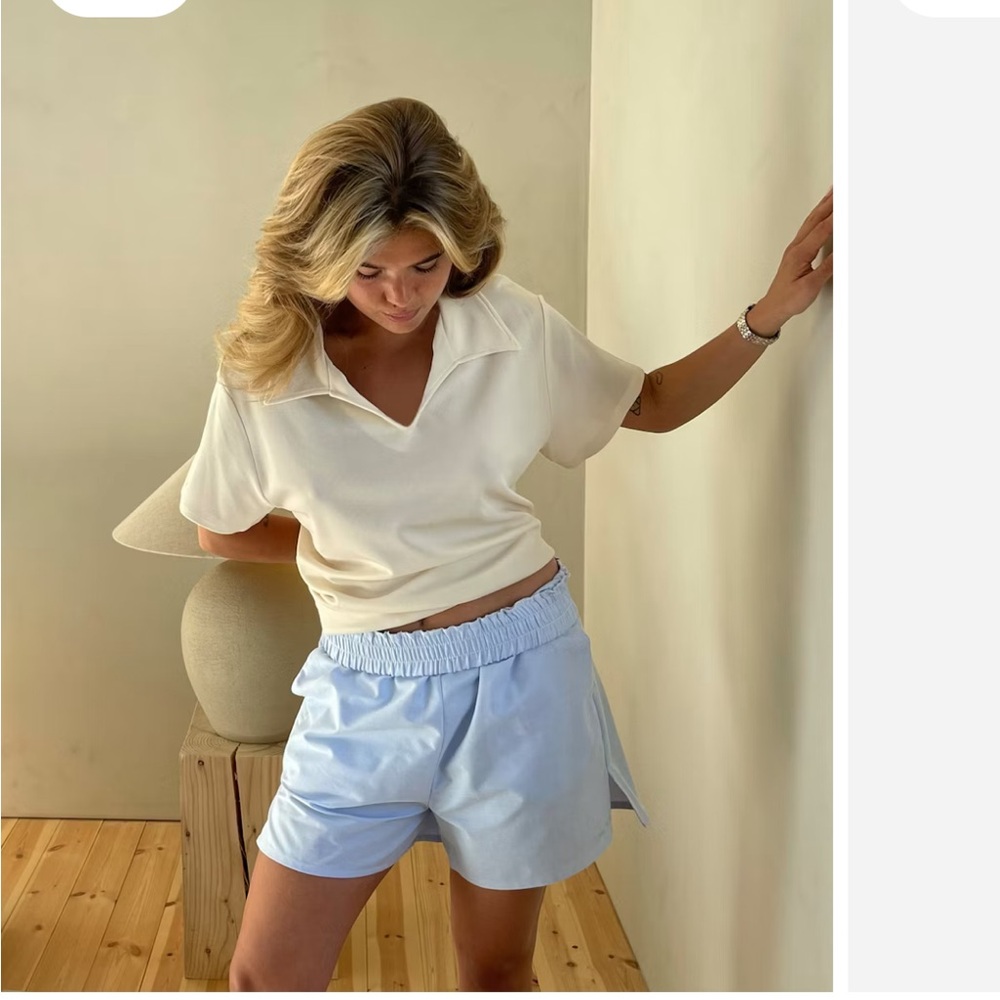 Djerf Avenue Blue Breezy Shorts